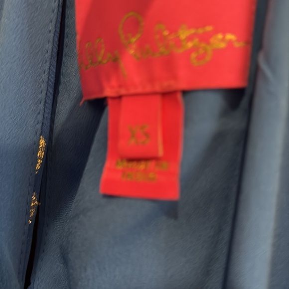 Lilly Pulitzer, extra small maxi dress light blue with gold XS - Picture 3 of 6